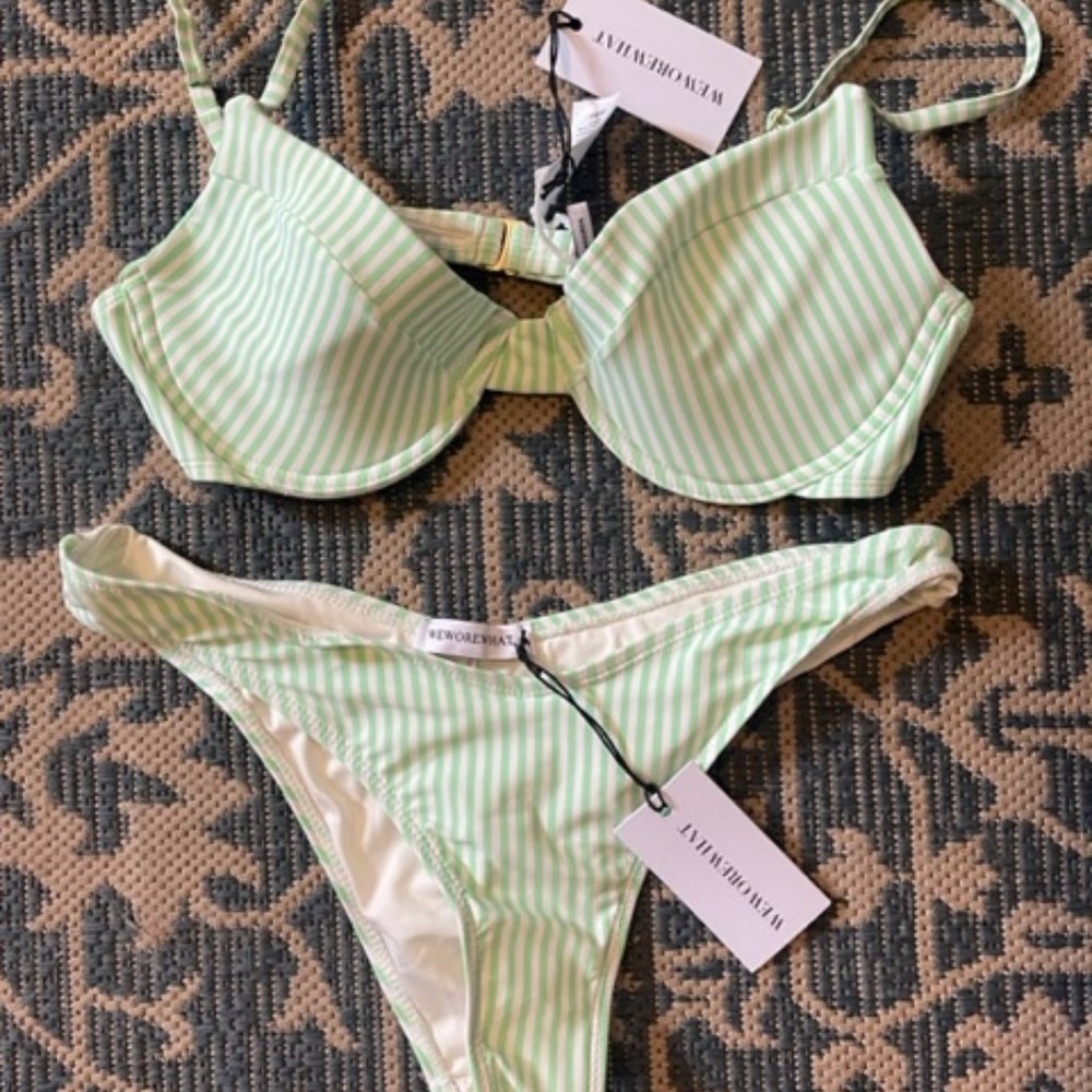 WeWoreWhat Striped Bikini